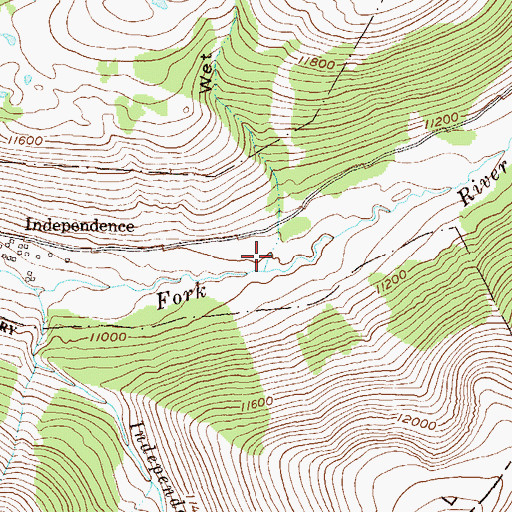 Topographic Map of Wet Gulch, CO