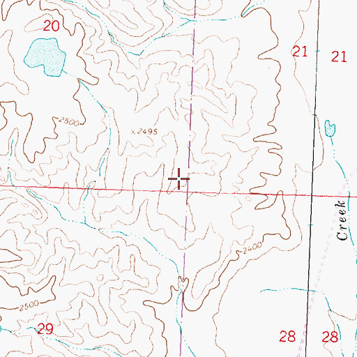 Topographic Map of UL Bend Wilderness, MT