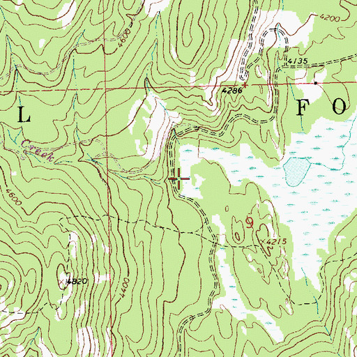 Topographic Map of Grimm Creek, MT