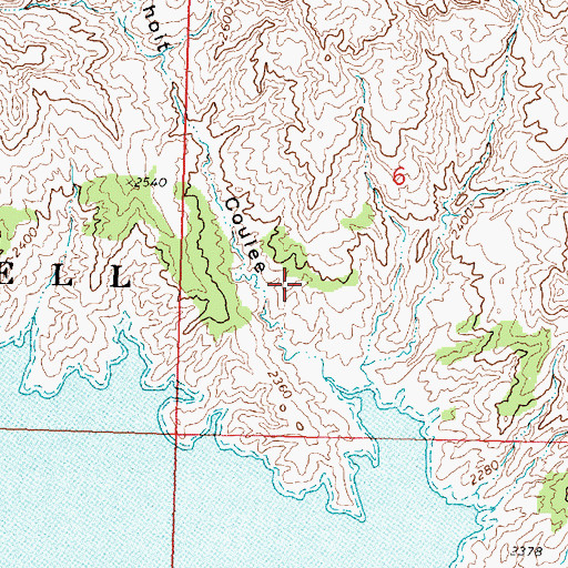 Topographic Map of Charles M Russell National Wildlife Refuge, MT