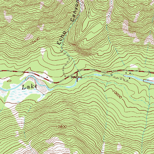 Topographic Map of Echo Creek, CO