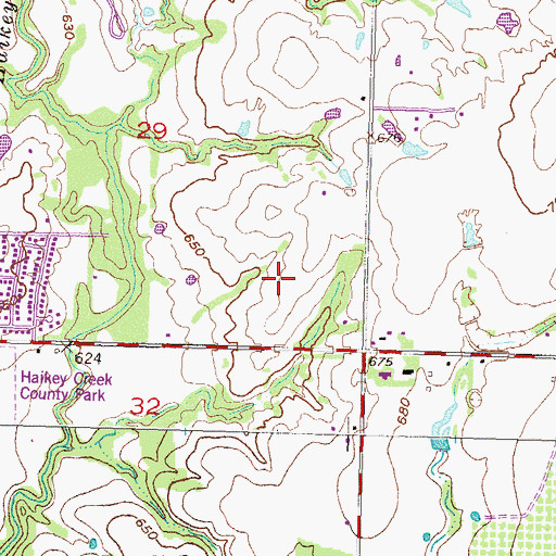 Topographic Map of Tulsa Technology Center Broken Arrow Campus, OK