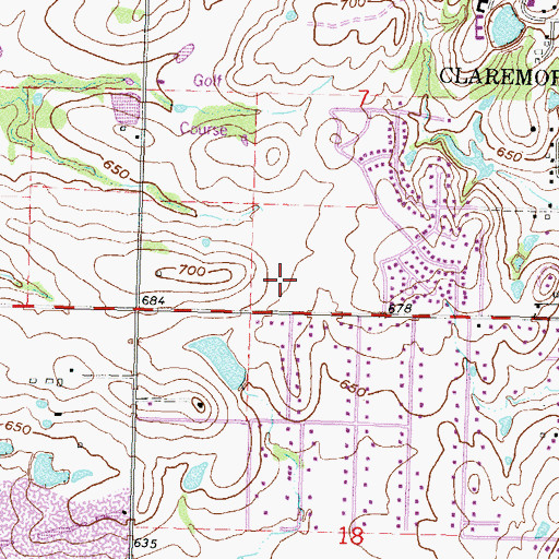 Topographic Map of Westside Elementary School, OK