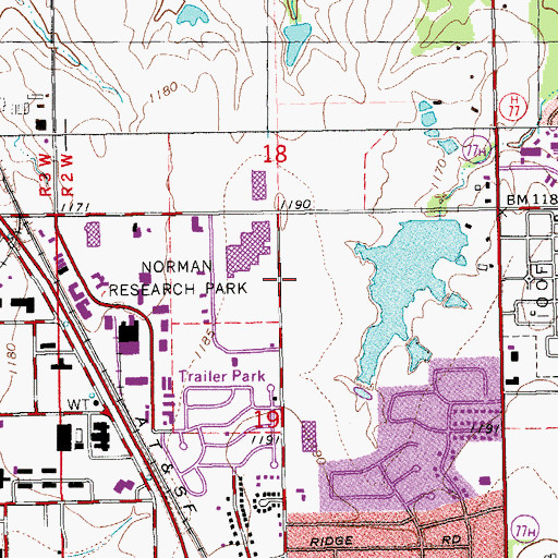 Topographic Map of Primera Iglesia Bautista Hispana, OK