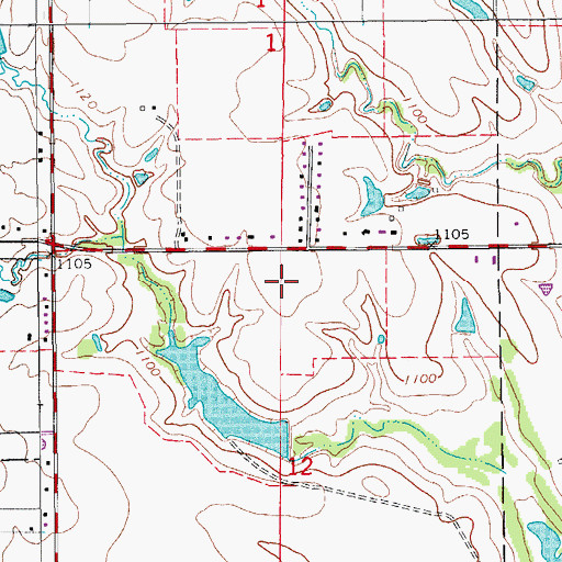 Topographic Map of Red River Technology Center, OK