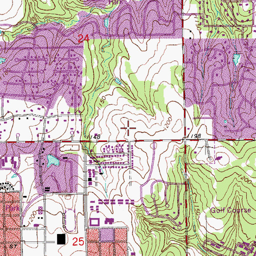 Topographic Map of Sequoyah Middle School, OK