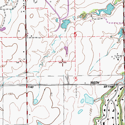 Topographic Map of Charles Haskell Elementary School, OK
