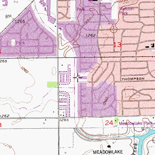 Topographic Map of Hayes Elementary School, OK