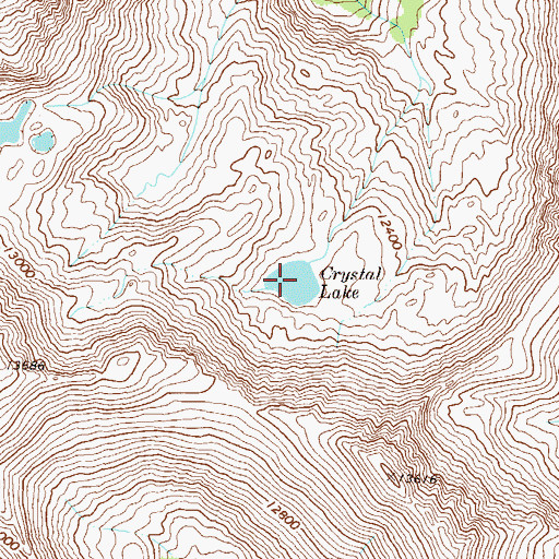 Topographic Map of Crystal Lake, CO