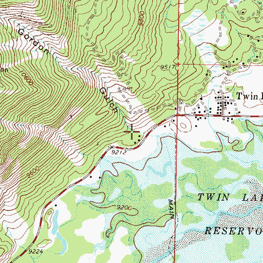 Topographic Map of Gordon Gulch, CO