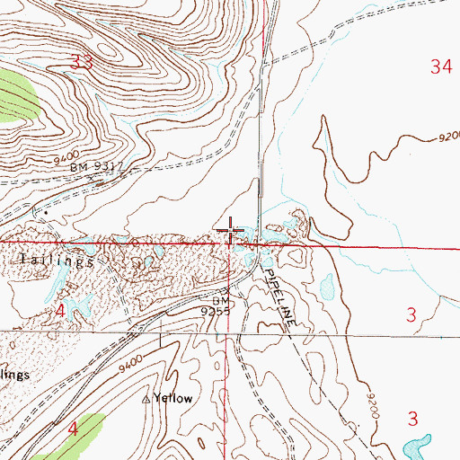 Topographic Map of Corske Creek, CO