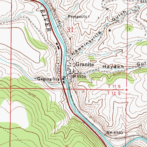 Topographic Map of Granite, CO