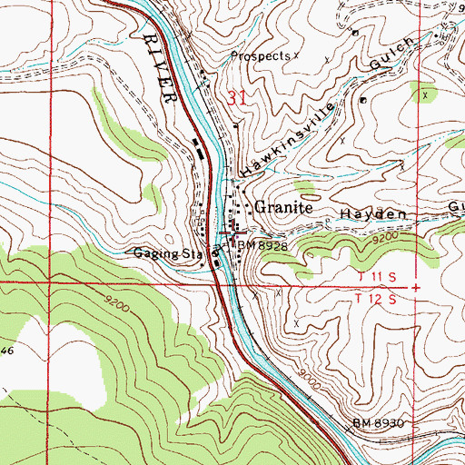 Topographic Map of Hayden Gulch, CO