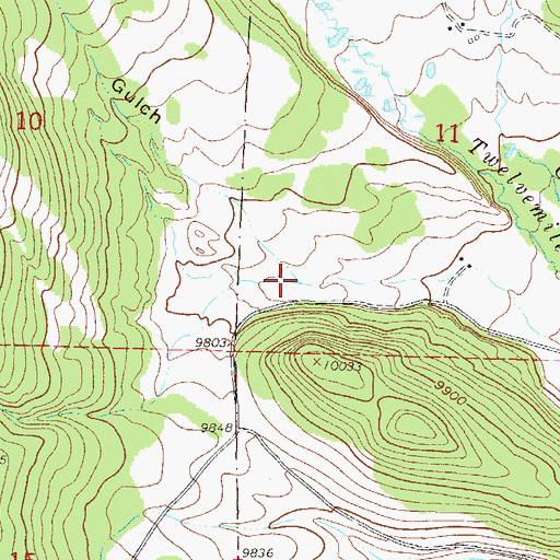 Topographic Map of Watrous Gulch, CO
