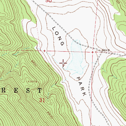 Topographic Map of Long Park, CO