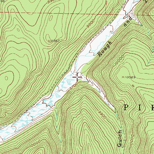Topographic Map of Bear Gulch, CO