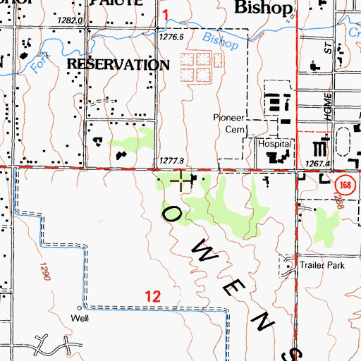 Topographic Map of Calvary Christian School, CA