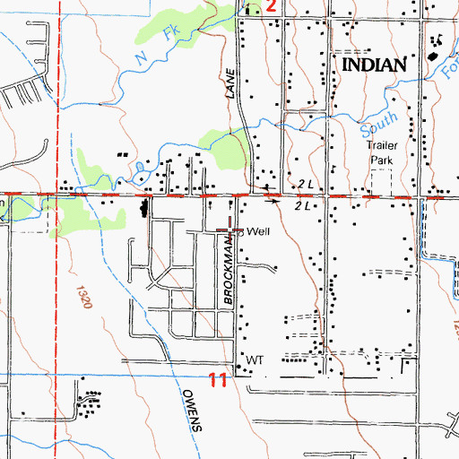Topographic Map of Cerro Coso Community College, CA