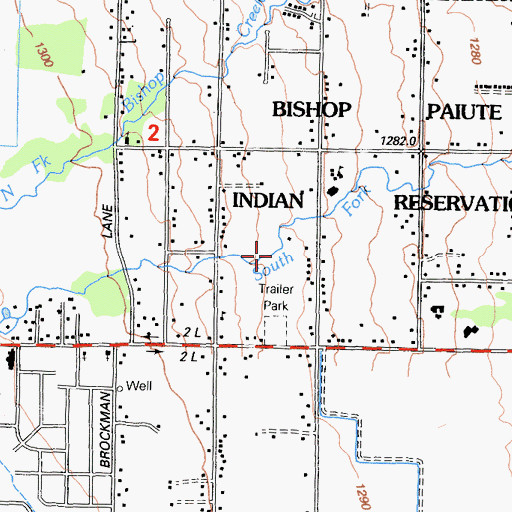 Topographic Map of Genes Mobile Home Park, CA
