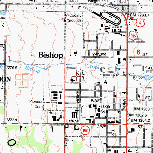 Topographic Map of Seventh Day Adventist Church, CA