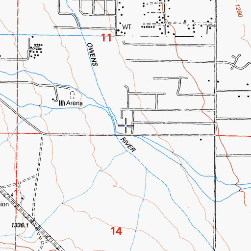 Topographic Map of Wildrose Home, CA