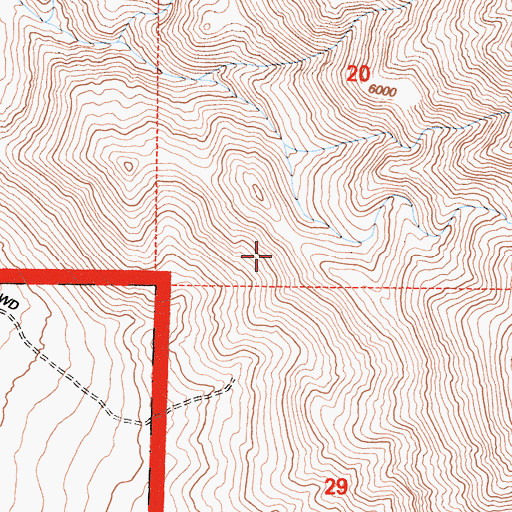 Topographic Map of Black Aster Prospect, CA