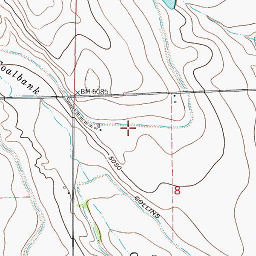 Topographic Map of Pierce Lateral, CO
