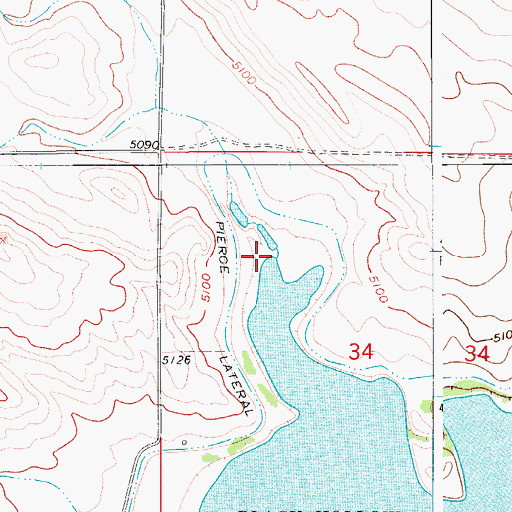 Topographic Map of Block Hollow Creek, CO
