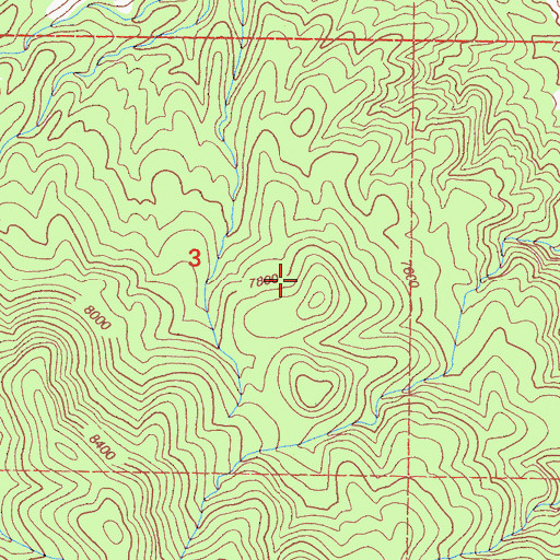Topographic Map of San Pedro Numbers 1-6 Prospects, CA