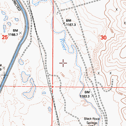 Topographic Map of Maxim Mill (historical), CA