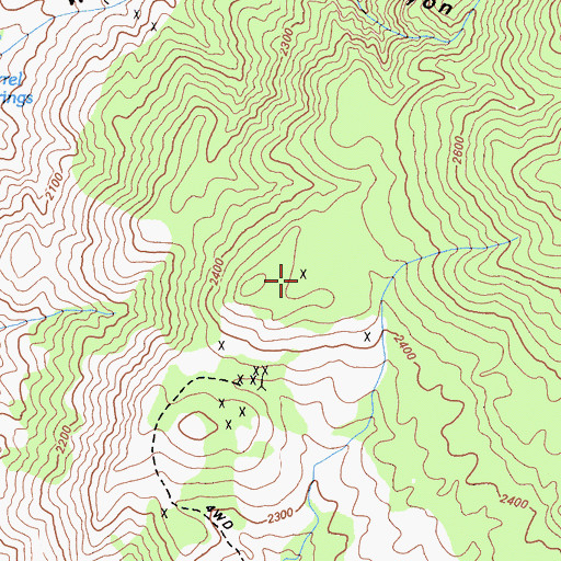 Topographic Map of Talco Prospect, CA