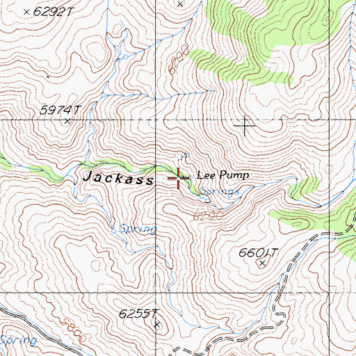 Topographic Map of Bird Spring, CA