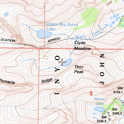 Topographic Map of Frog Pond, CA