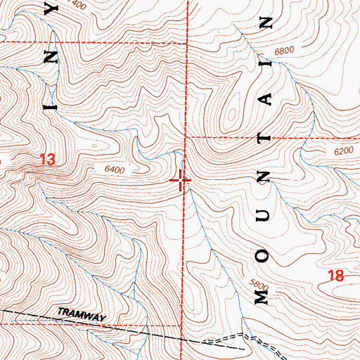 Topographic Map of Pick Up Prospect, CA