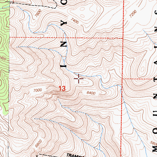 Topographic Map of Valley View Prospect, CA