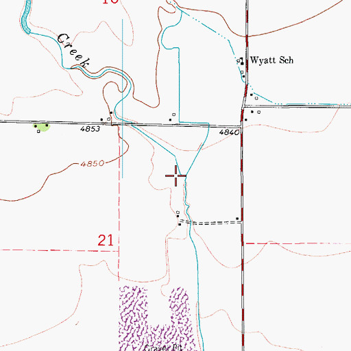 Topographic Map of Spring Creek, CO