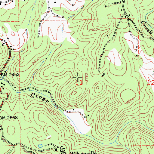 Topographic Map of Lynn Park Acres, CA