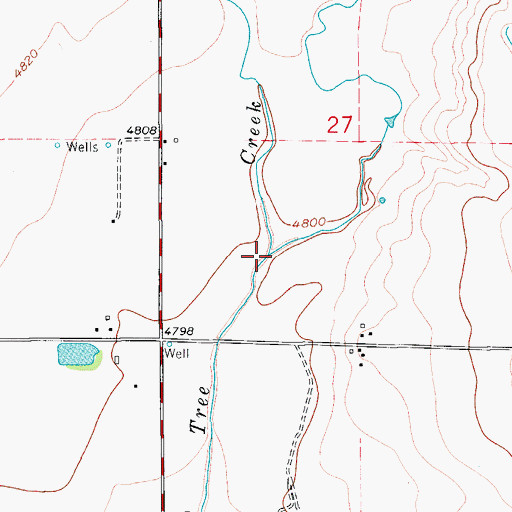 Topographic Map of Owl Creek, CO