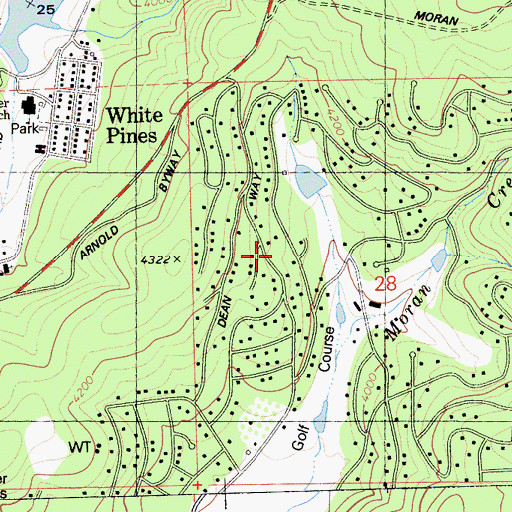 Topographic Map of Blue Lake Junction, CA