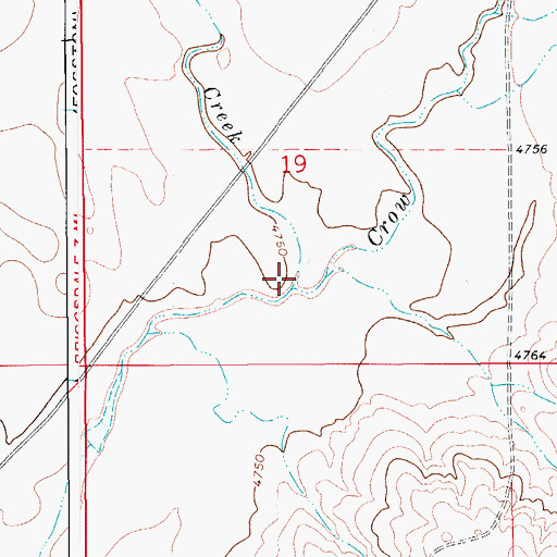Topographic Map of Sand Creek, CO