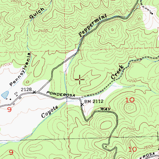 Topographic Map of Big Valley, CA