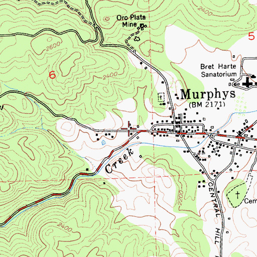 Topographic Map of Black Sheep Vinters, CA