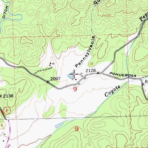 Topographic Map of Murphys Ranch, CA