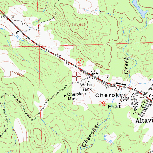 Topographic Map of Copello Park, CA