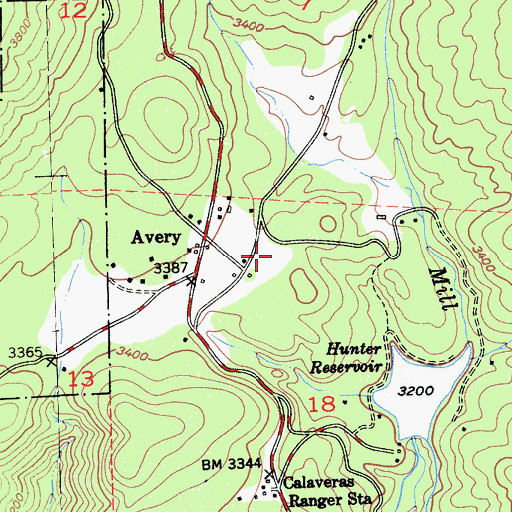 Topographic Map of Leach Field, CA