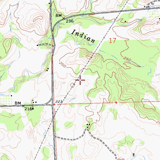 Topographic Map of Mother Lode Acres, CA