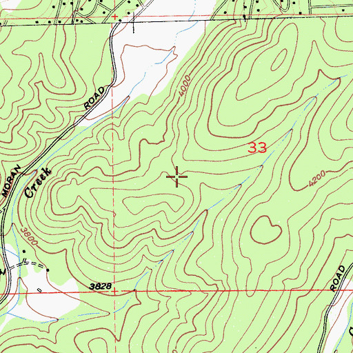 Topographic Map of Pinebrook, CA