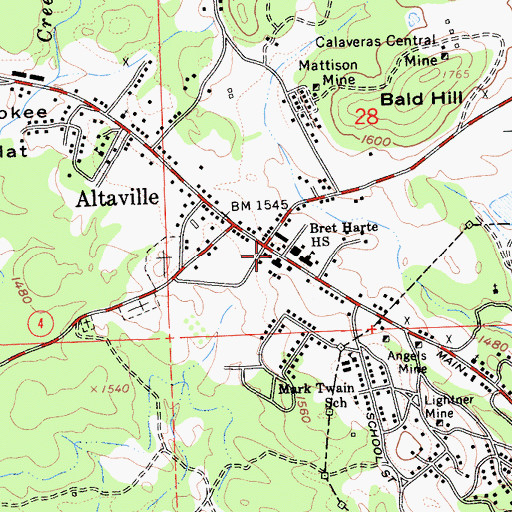 Topographic Map of Prince Garibardi Building, CA