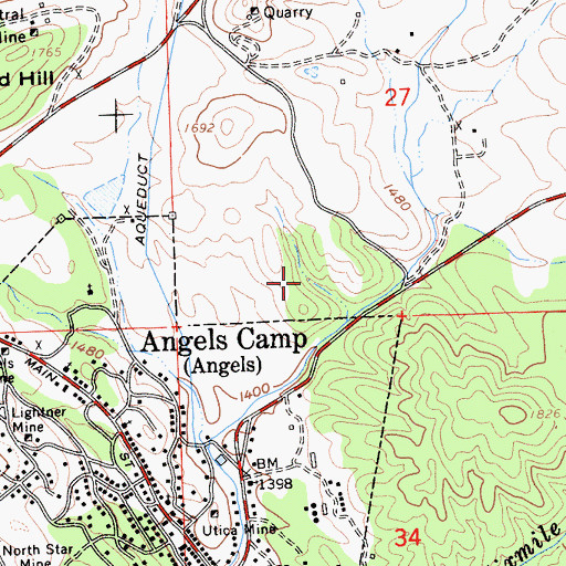 Topographic Map of Stelte Park, CA