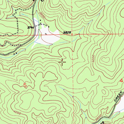 Topographic Map of Fly-In Acres, CA